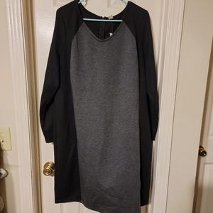 2x knee length sweatshirt dress